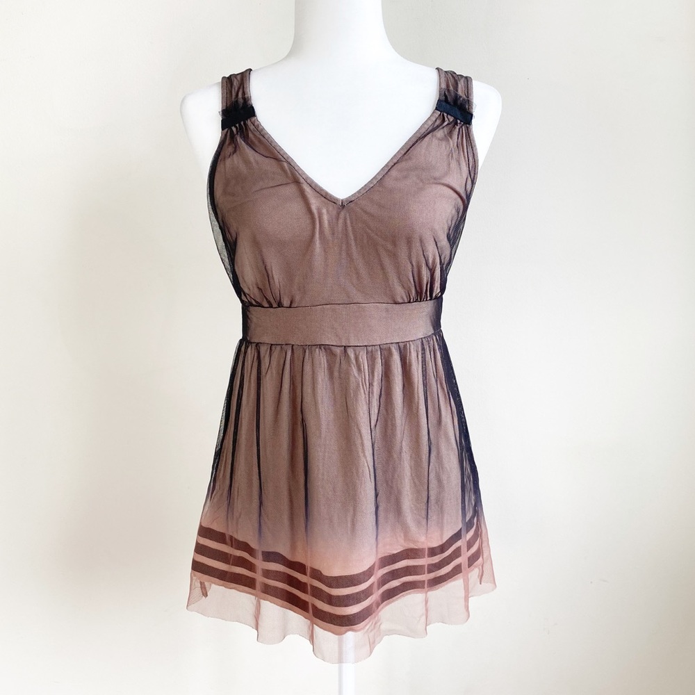The Limited Sheer Tan Tank Top - Small